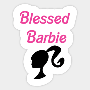 Blessed Barbie - Straight Hair Sticker